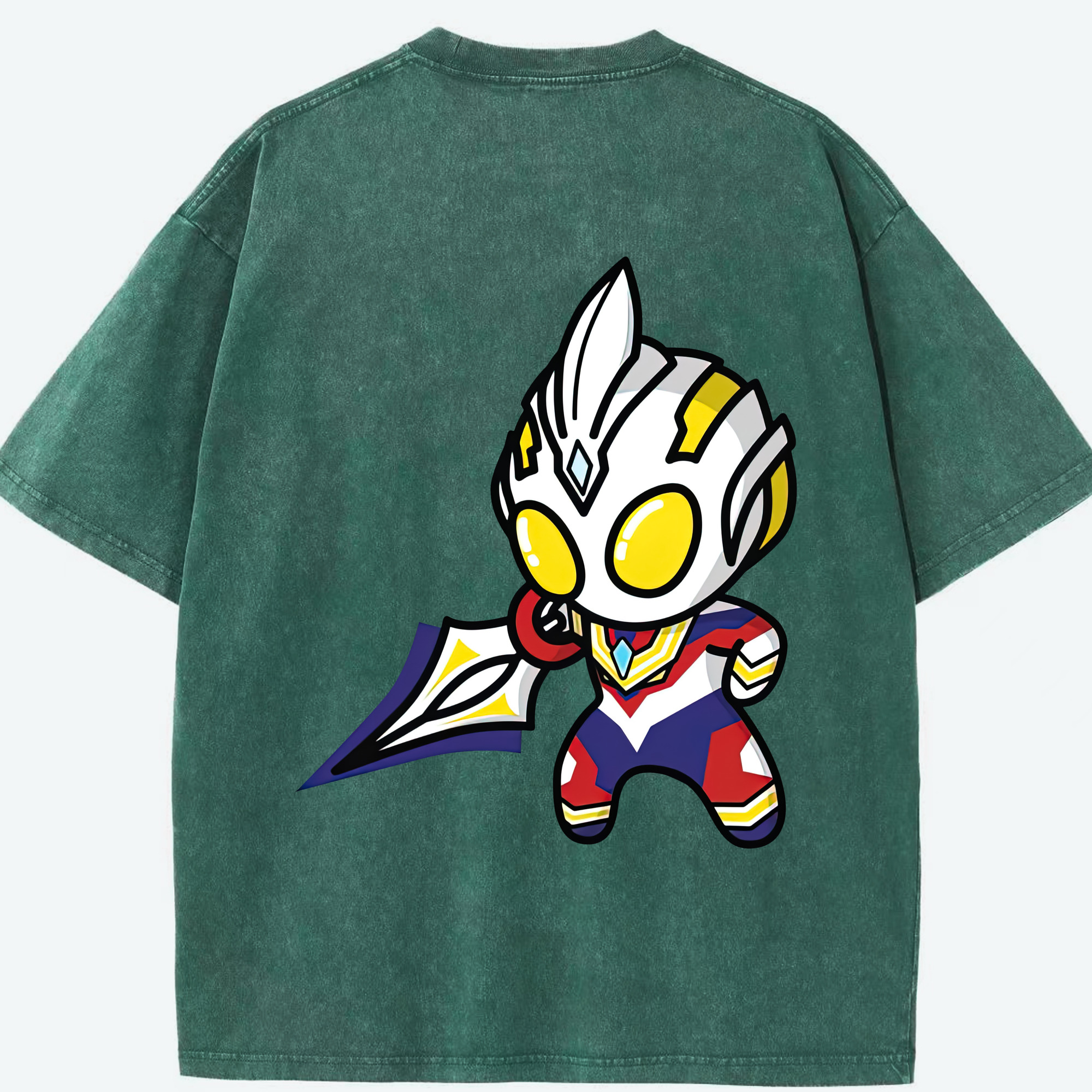 （画像用） ウルトラマン Ultraman 綿100% ヴィンテージ風 半袖Tシャツ（背面プリント）
